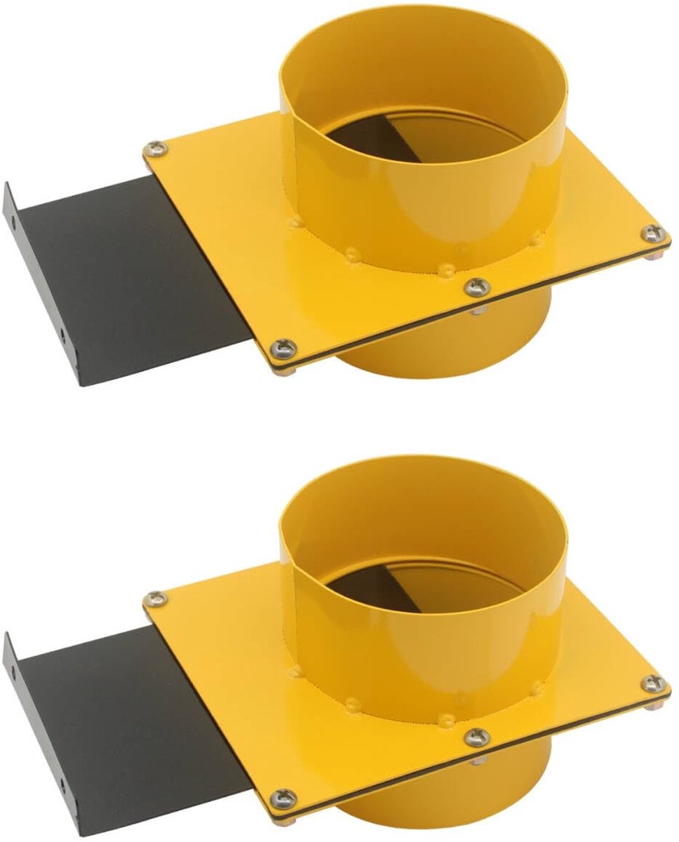 Omgoods - Afsluitbare Sluis voor Stofafzuiging (ID 100mm, 2 Stuks)