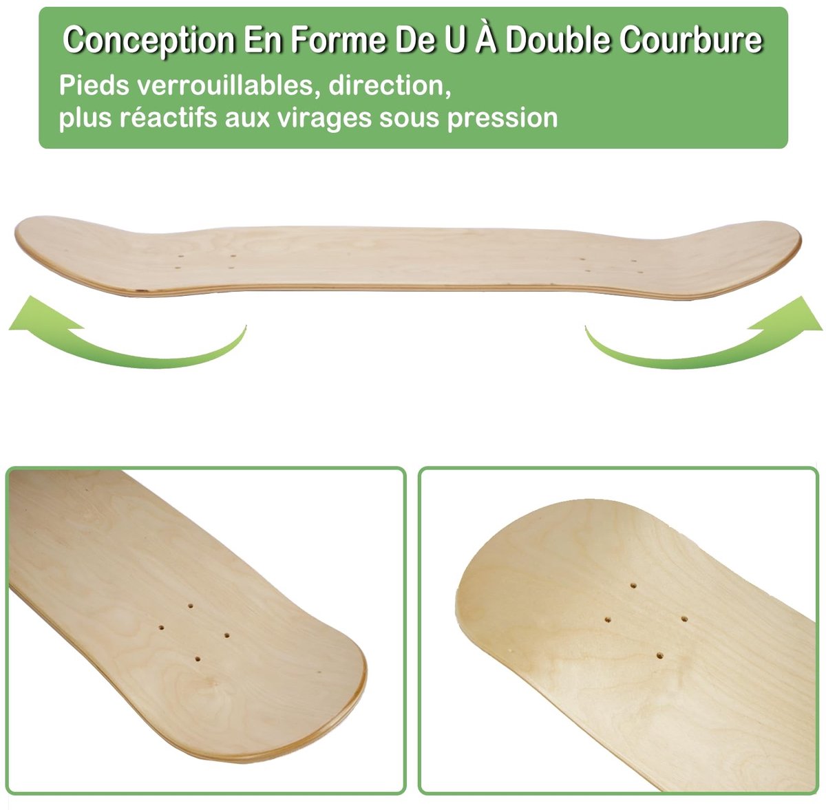 SolidKeus - Set van 2 Blank Skateboards voor Beginners en Professionals