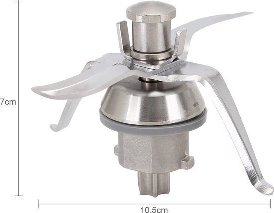 Dwarsdoorsnijdend mes voor Vorwerk Thermomix TM21 keukenmachine - Roestvrijstalen mes - Aluminium behuizing — afbeelding 5