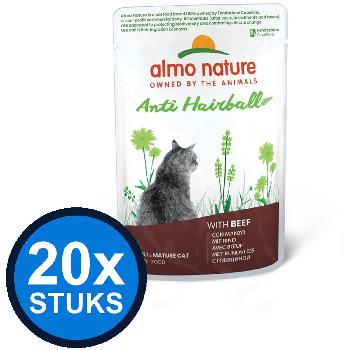 Almo Nature Almo Nature Holistic cat pouch anti-haarbal rund 70gr