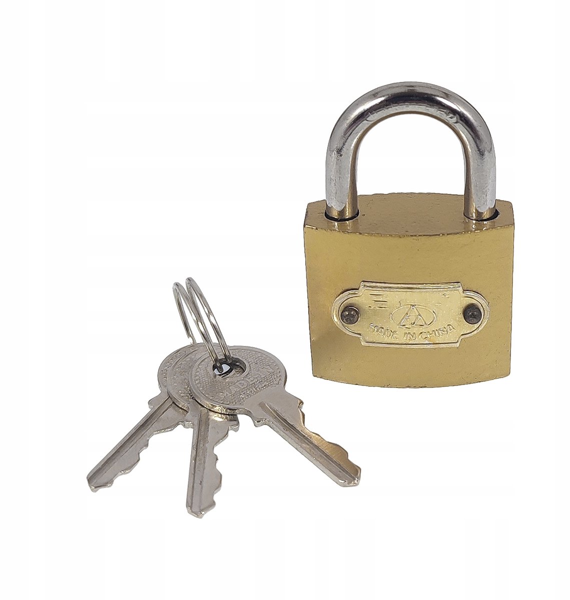 Gouden IJzeren Beugelslot met Sleutel - 32mm