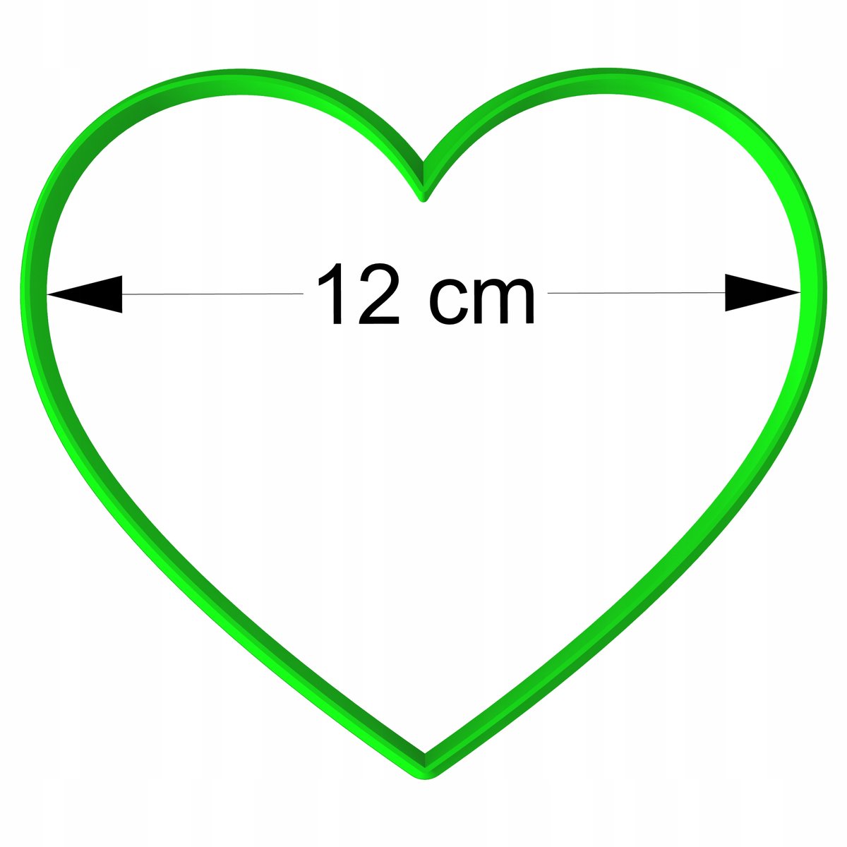 Hartvorm Koekjessteker 12cm - Valentijn, Oma & Opa
