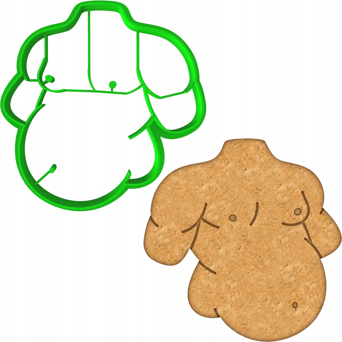 Koekjesvorm Vaderdag Bierbuik 8cm - Unieke bakvorm voor koekjes