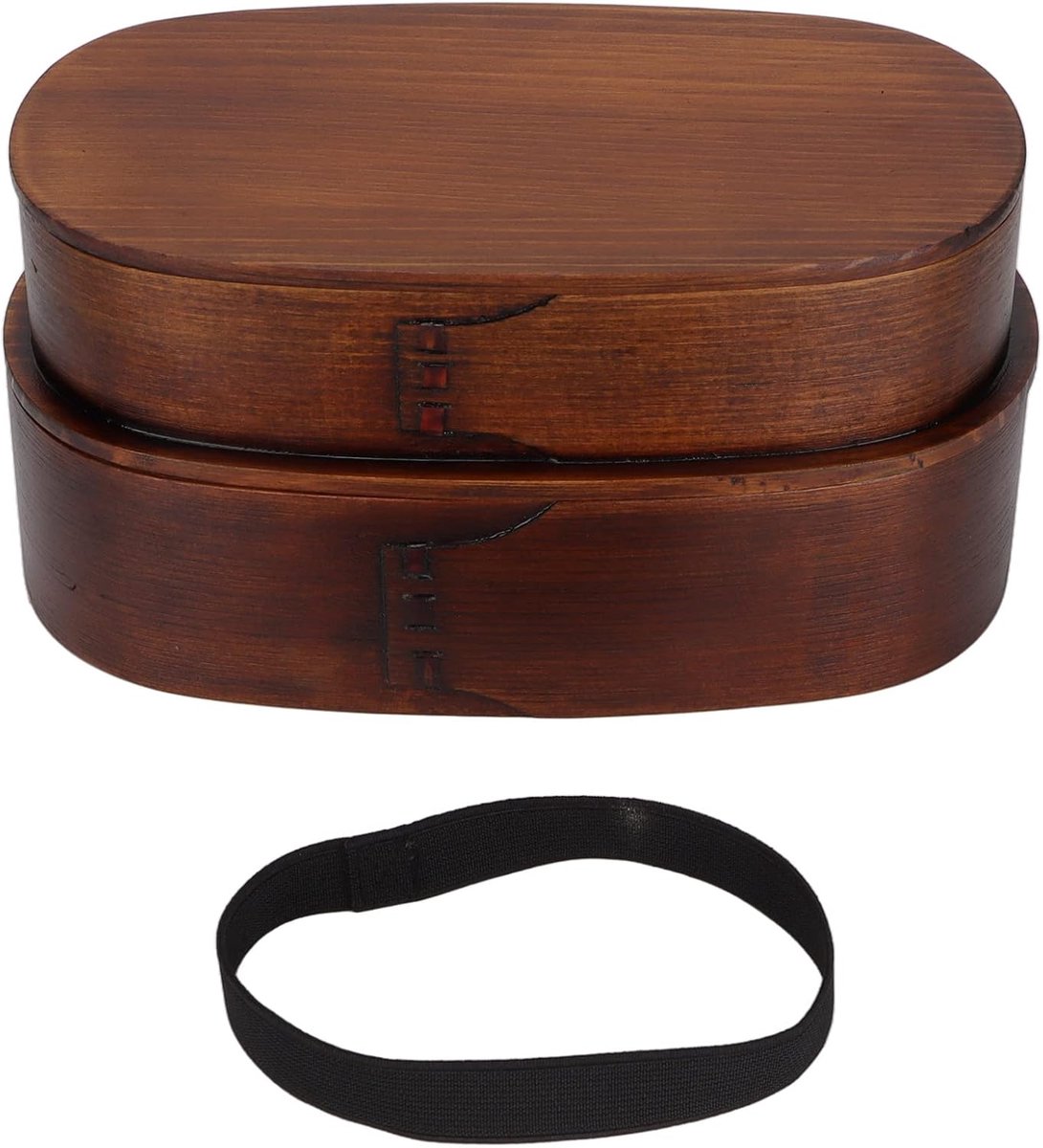Bento Lunchbox, 2-laags Japanse Bento Box Houten Voedselopslagcontainers Isolatie Lunchbox Voedselcontainers voor Kinderen Volwassenen Wandelen Klimmen Kantoor School