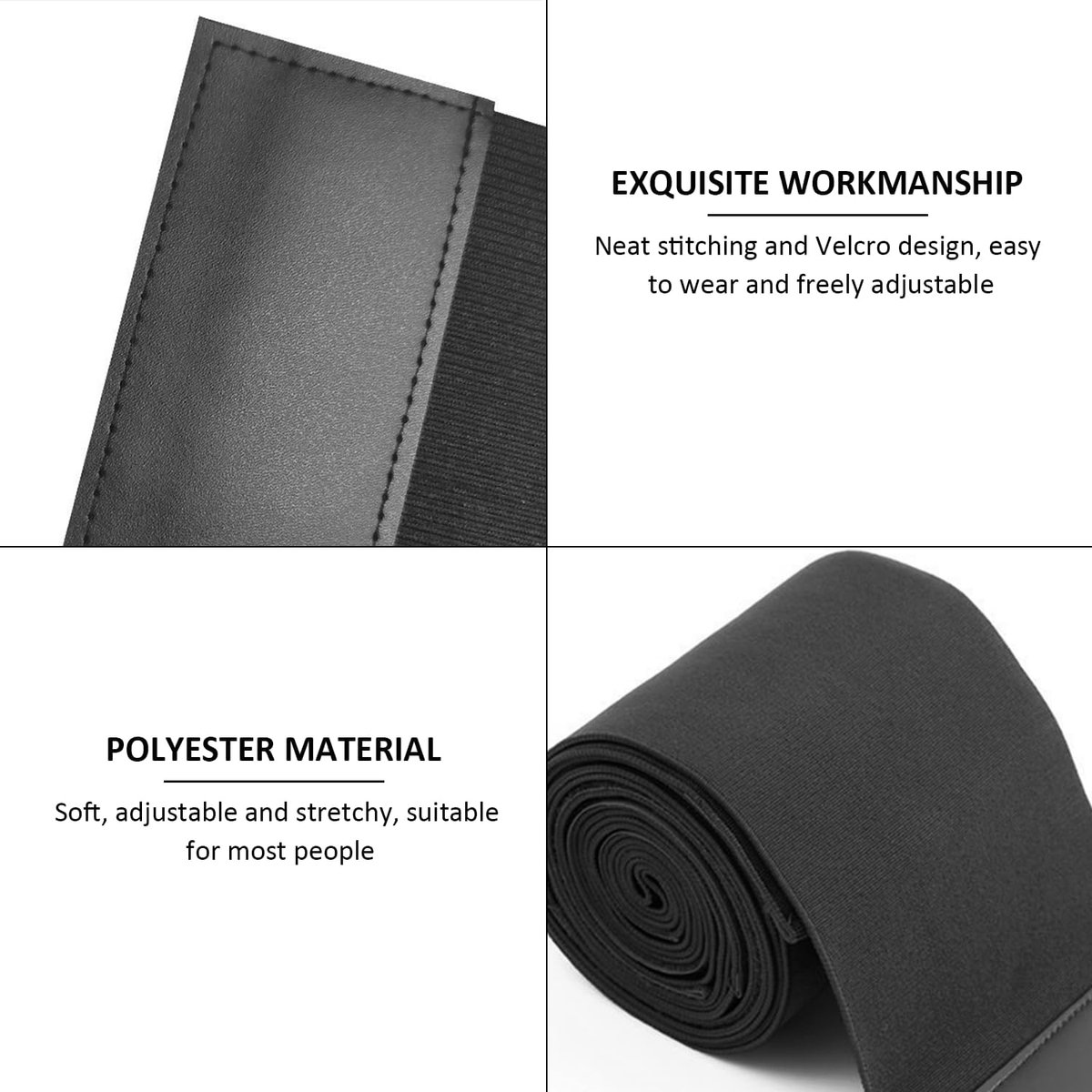 1 stuk tailletrainer, verstelbare band, postpartale buikband, korsetvormer voor dames, taillesteunriem, gewichtsverlies, fitness, tailletrainer voor dames, zwart, XL