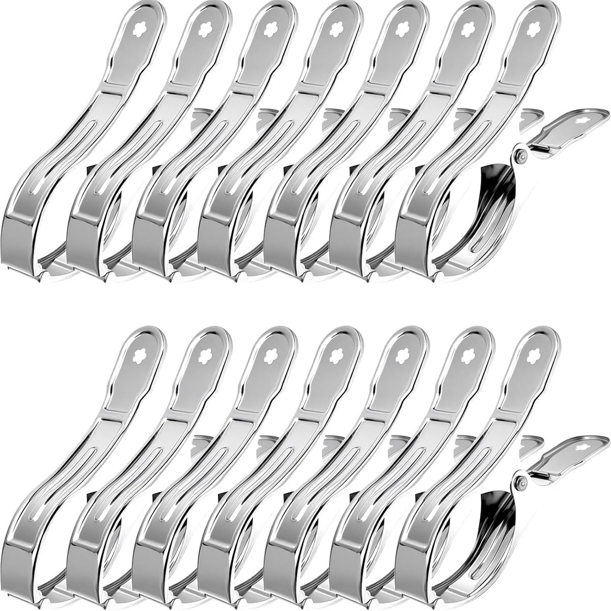 14 stuks 12 cm roestvrijstalen strandhanddoekclips, grote klemmen voor strandhanddoeken, dagelijkse kleding, strandstoelen, strandhanddoek, badhanddoek, tapijt