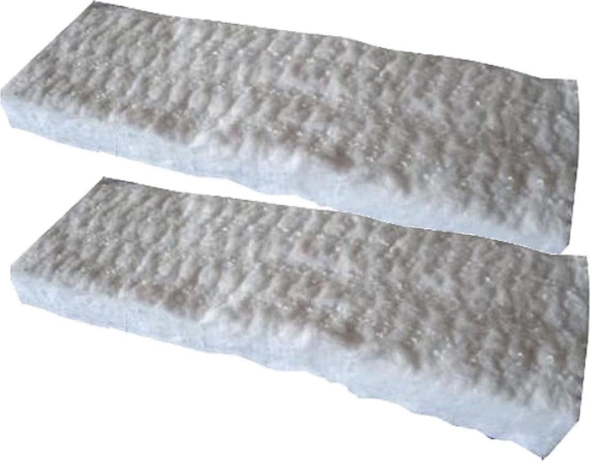 2 plakken keramische wol 30x10x2