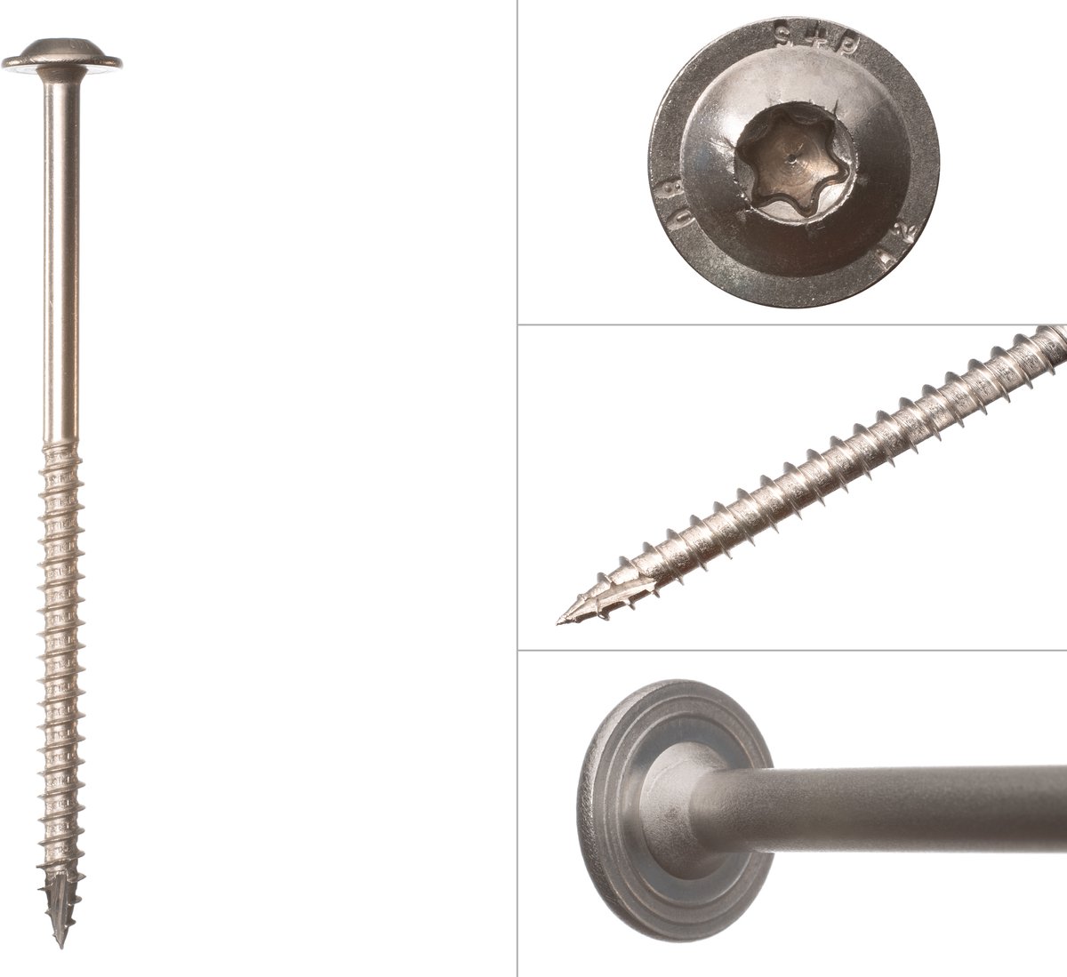 Tellerkopschroeven RVS A4 8.0 x 140 mm Torx 40 | Doos 50 Stuks