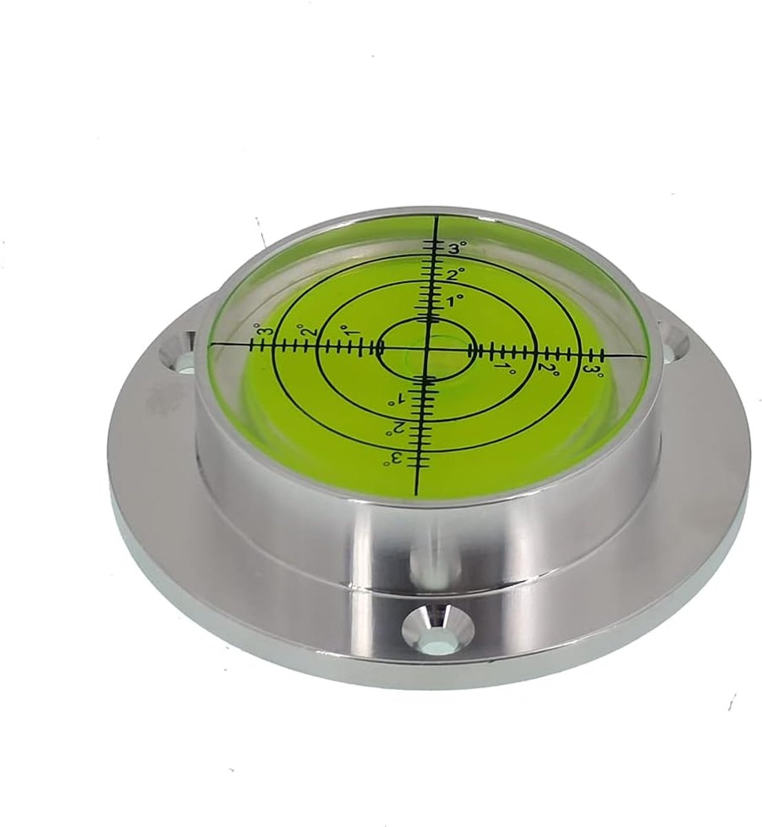 Vientiane Schaal Hoge Precisie Horizontale Bubble Aluminium Case Bullseye Spirit Bubble Oppervlak Ronde Hellingsmeters Twee Maten zijn beschikbaar (60 x 14 mm)