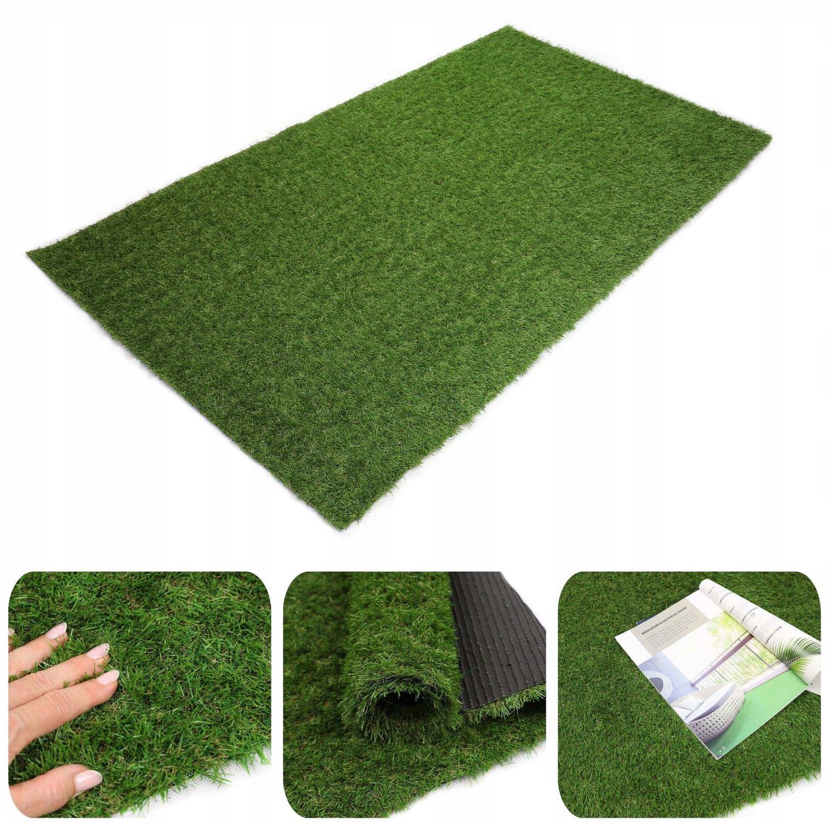 Merkloze Kunstgras 400x600cm, 25mm dik - Ideaal voor balkon & tuin