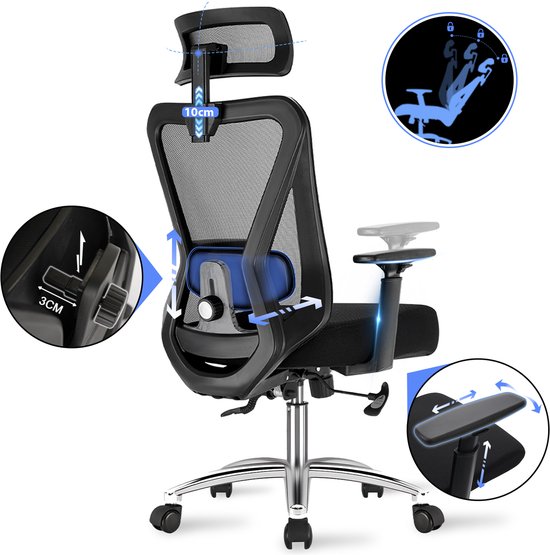 Durrafy - Ergonomische Bureaustoel - Bureaustoel - Durrafy - €135,99