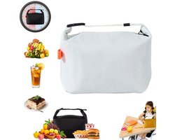 Geïsoleerde lunchtas-24.5*22*14cm–Lekvrije thermische lunchtas–Geschikt voor volwassenen en kinderen–Waterdichte koeltas–Grote inhoud–Ideaal voor werk, school, picknicks en reizen–Koeltas-Lunchtas-Koeltasje lunch-Isolatie-lunchtas dames voor werk