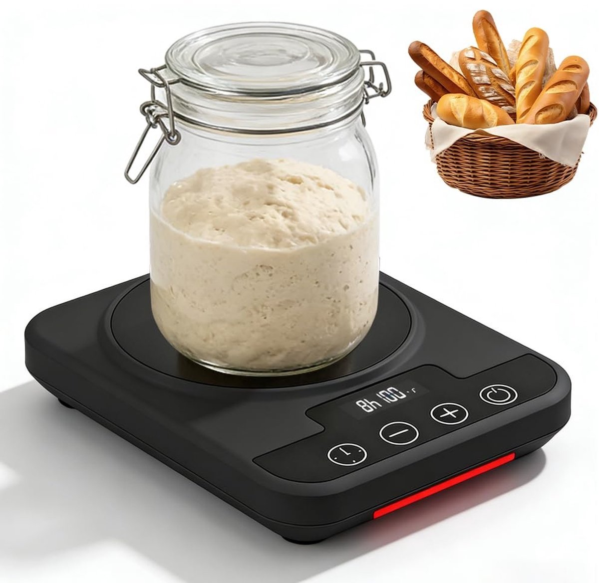 SolidKeus - Sourdough Starter Warmer met Precise Temperatuurregeling