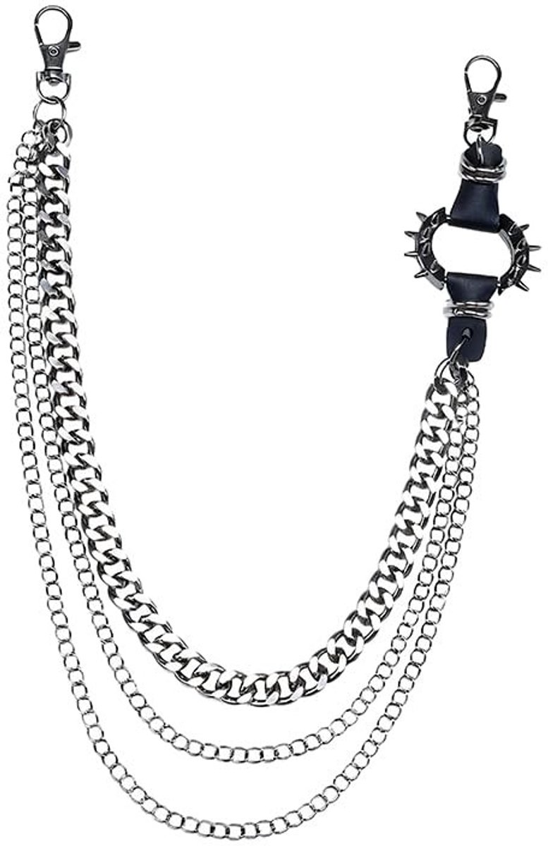 SolidKeus - Punk Rock Stijl Wallet Chain voor Mannen en Vrouwen