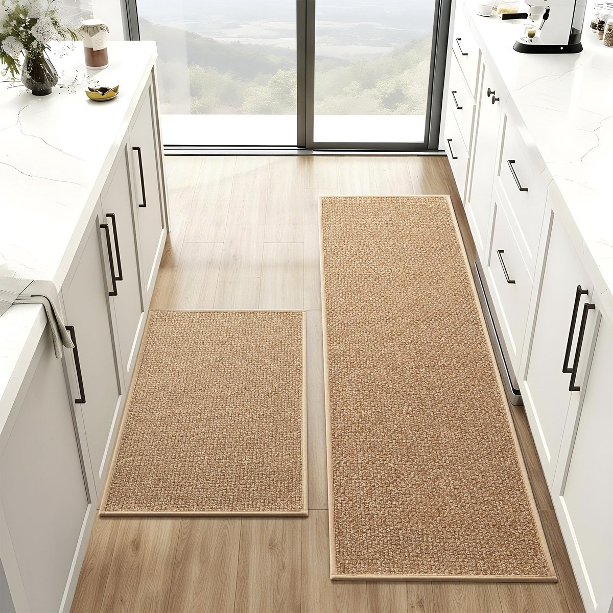 SolidKeus - Super Absorberende Keukenmat met Antislip, Wasbaar, Bruin 43 x 70 cm