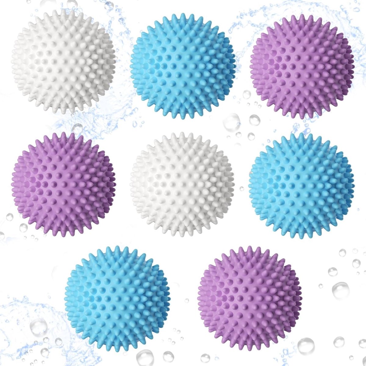 SolidKeus - Herbruikbare Droogballen voor Wasmachine, 8 Stuks