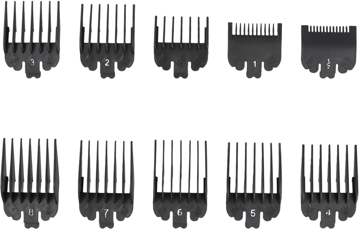 SolidKeus - Set van 10 Trimmer Opzetstukken voor Tondeuse 1,5 mm - 25 mm