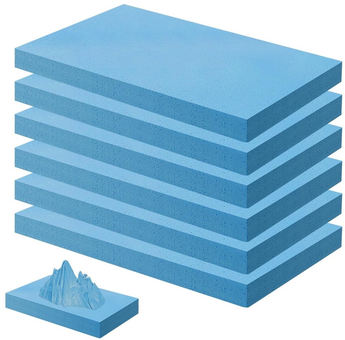 SolidKeus - Set van 6 High-Density Hard Foam Platen voor Modelbouw