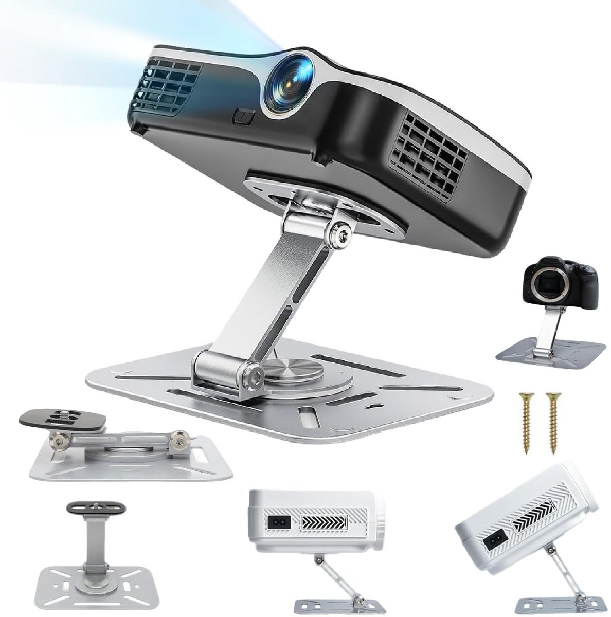 SolidKeus - 360° Rotating Mini Projector Stand voor Thuisgebruik