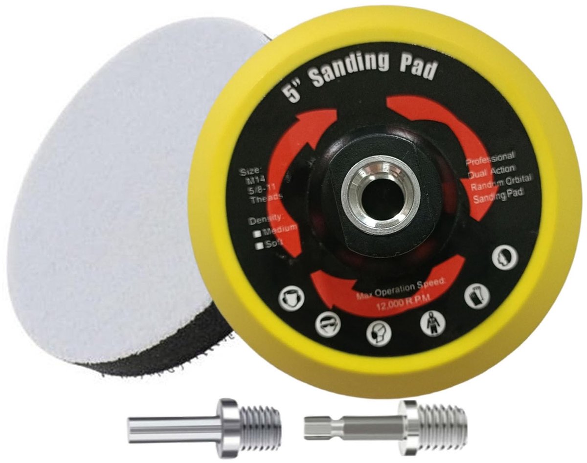 SolidKeus - 125mm Polijstschijf met Zachte Spons Interface