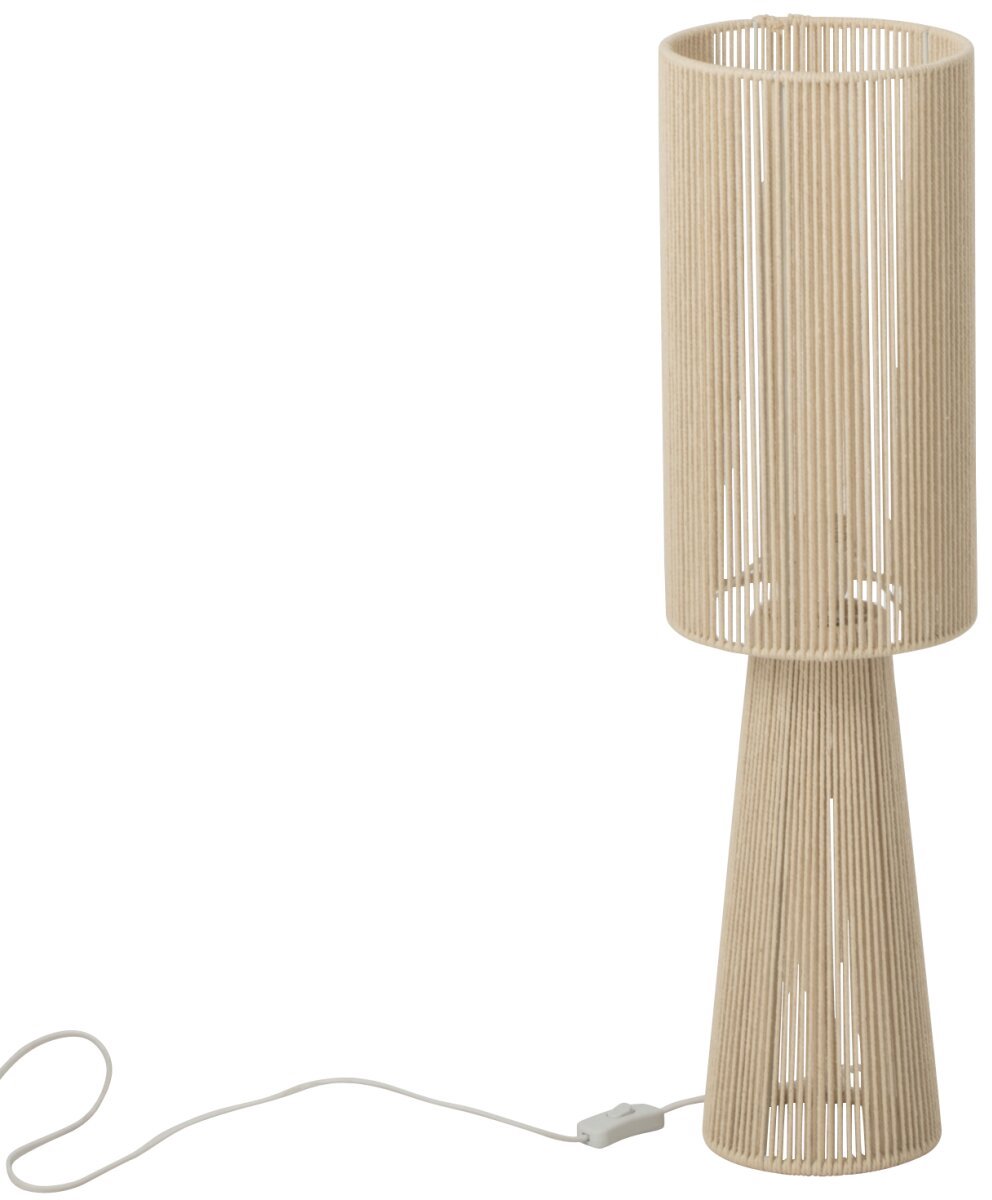J-Line Tafellamp met touw - stof - greige - small
