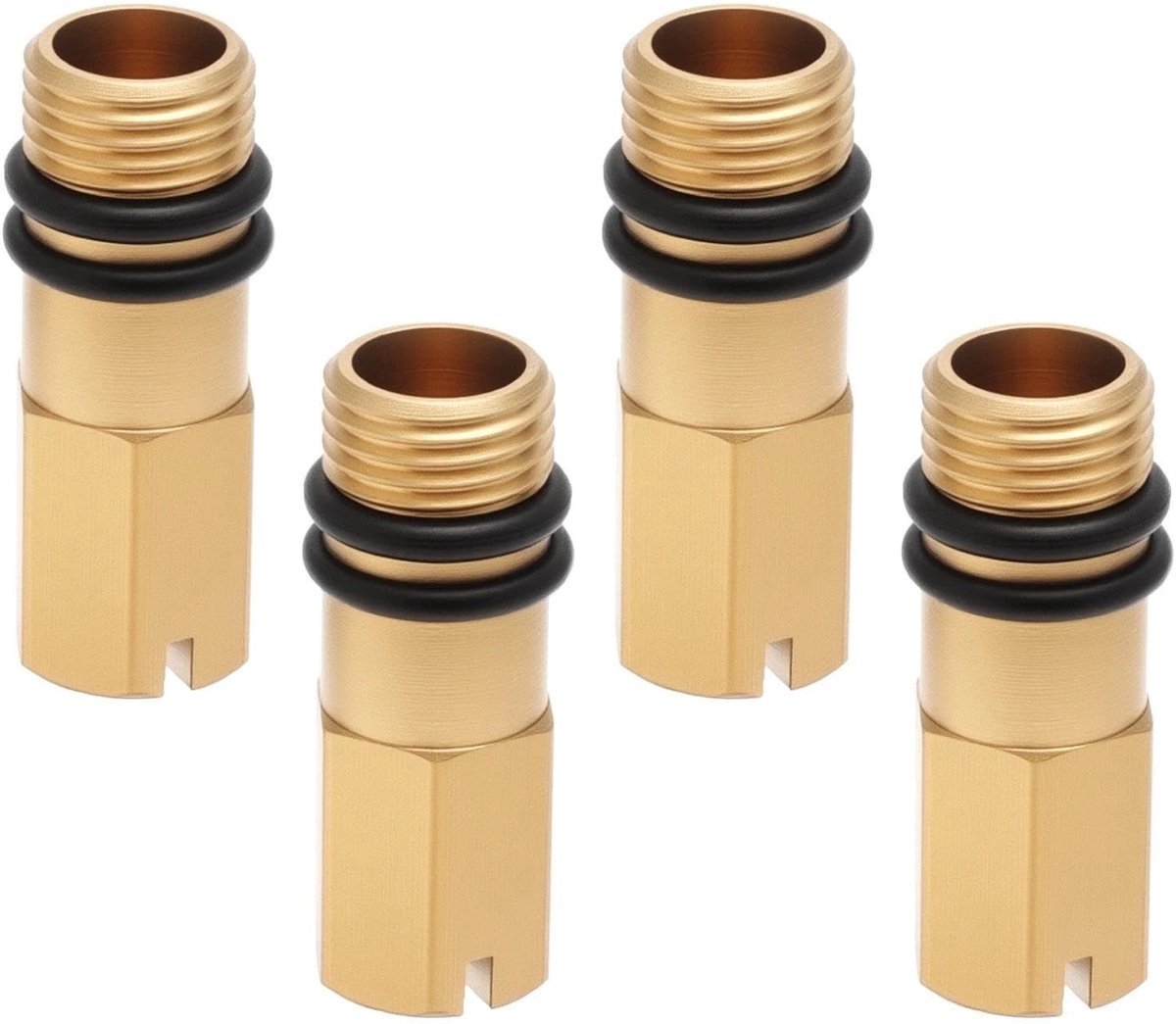 SolidKeus - 4 Stuks Messing Afsluitdoppen voor Kraan