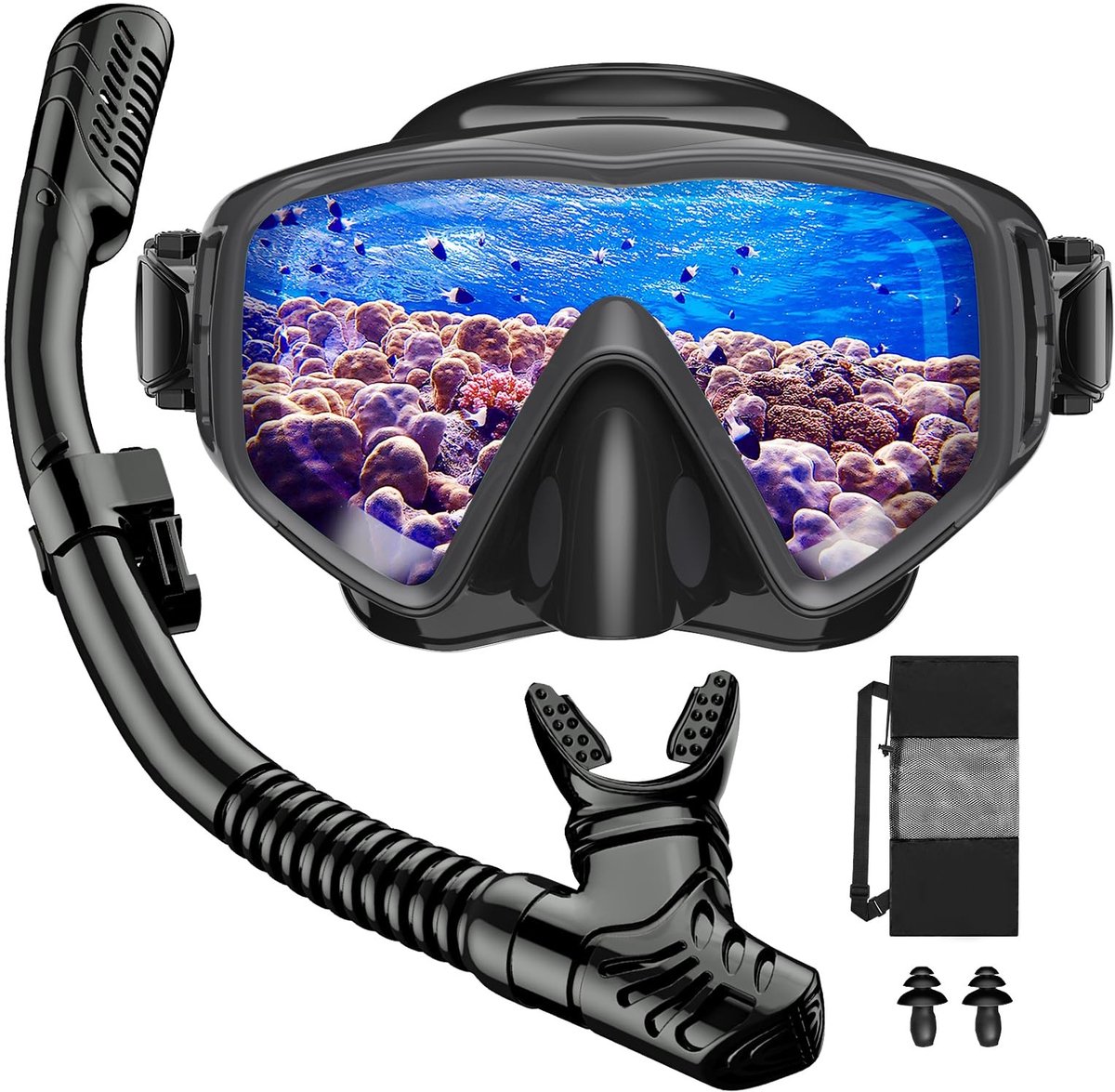 SolidKeus - Snorkelset voor Volwassenen met Duikmasker