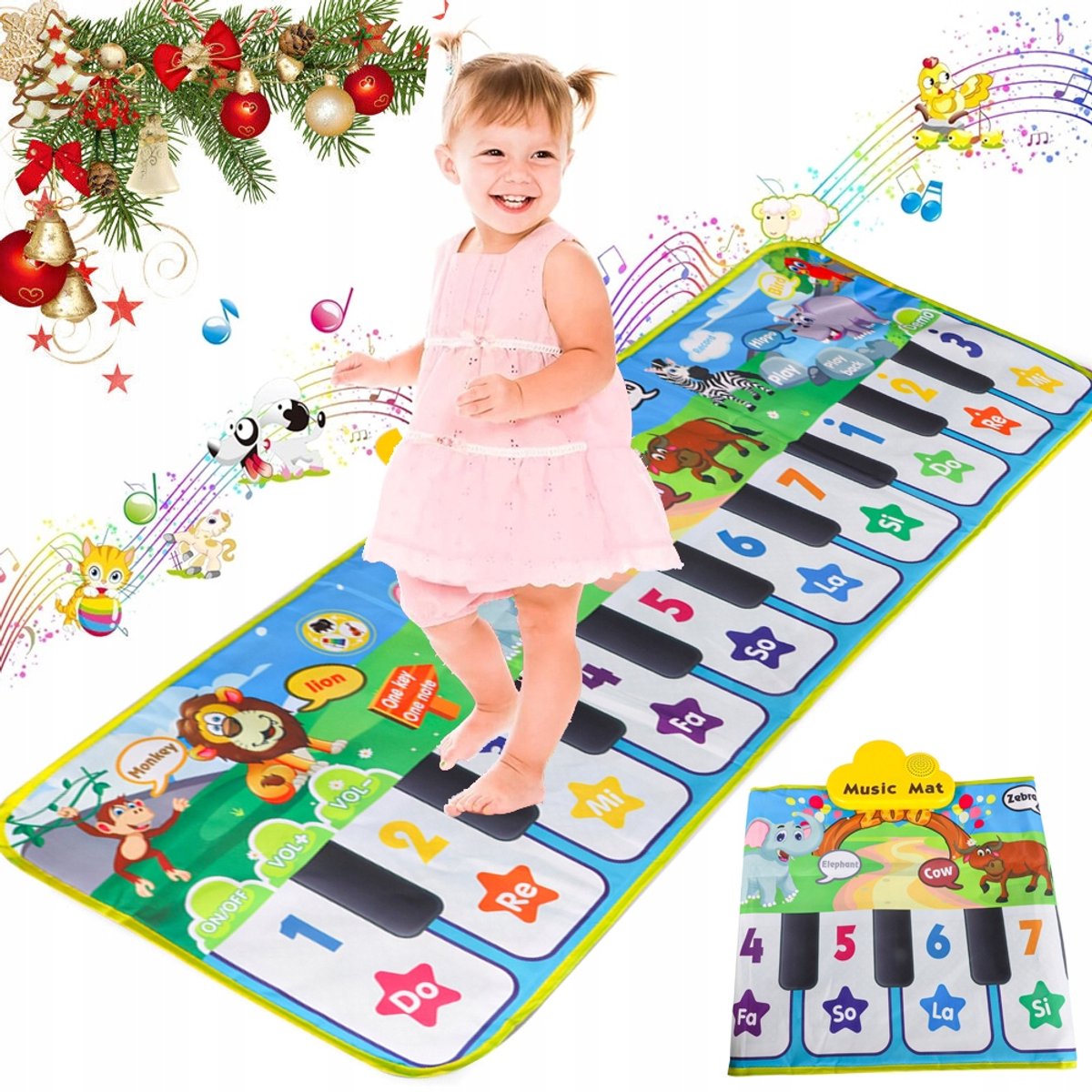 Muziek Speelmat Piano Vloer Dansmat voor Kinderen 120x40cm