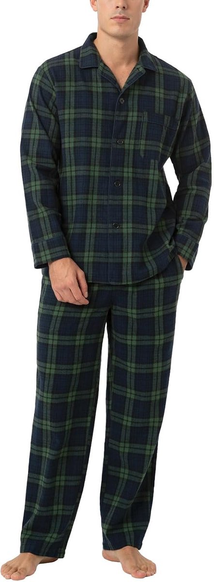 M 95 heren Flanellen Pyjama Set