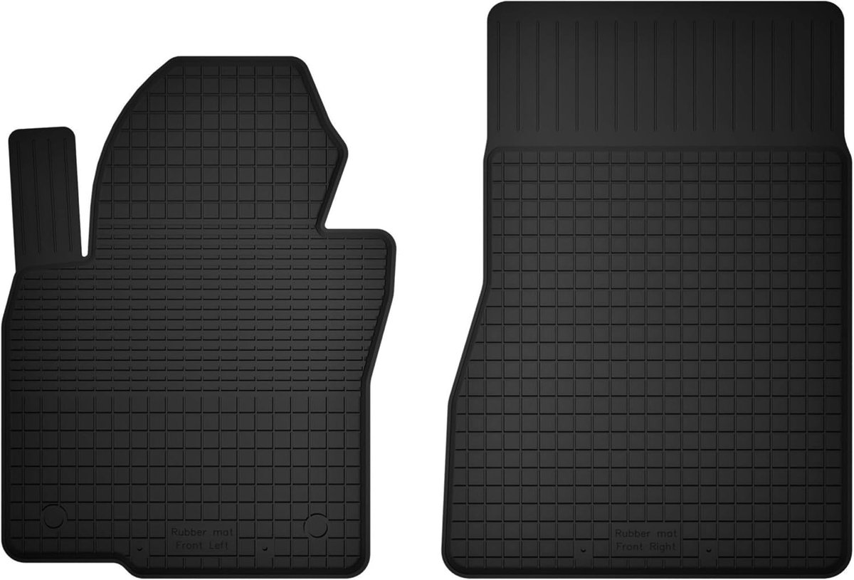 Matten vooraan geschikt voor BMW X5 F15 (2013-) 7 personen | 2-delige set, alleen voor | betere pasvorm dan universele matten | zwart