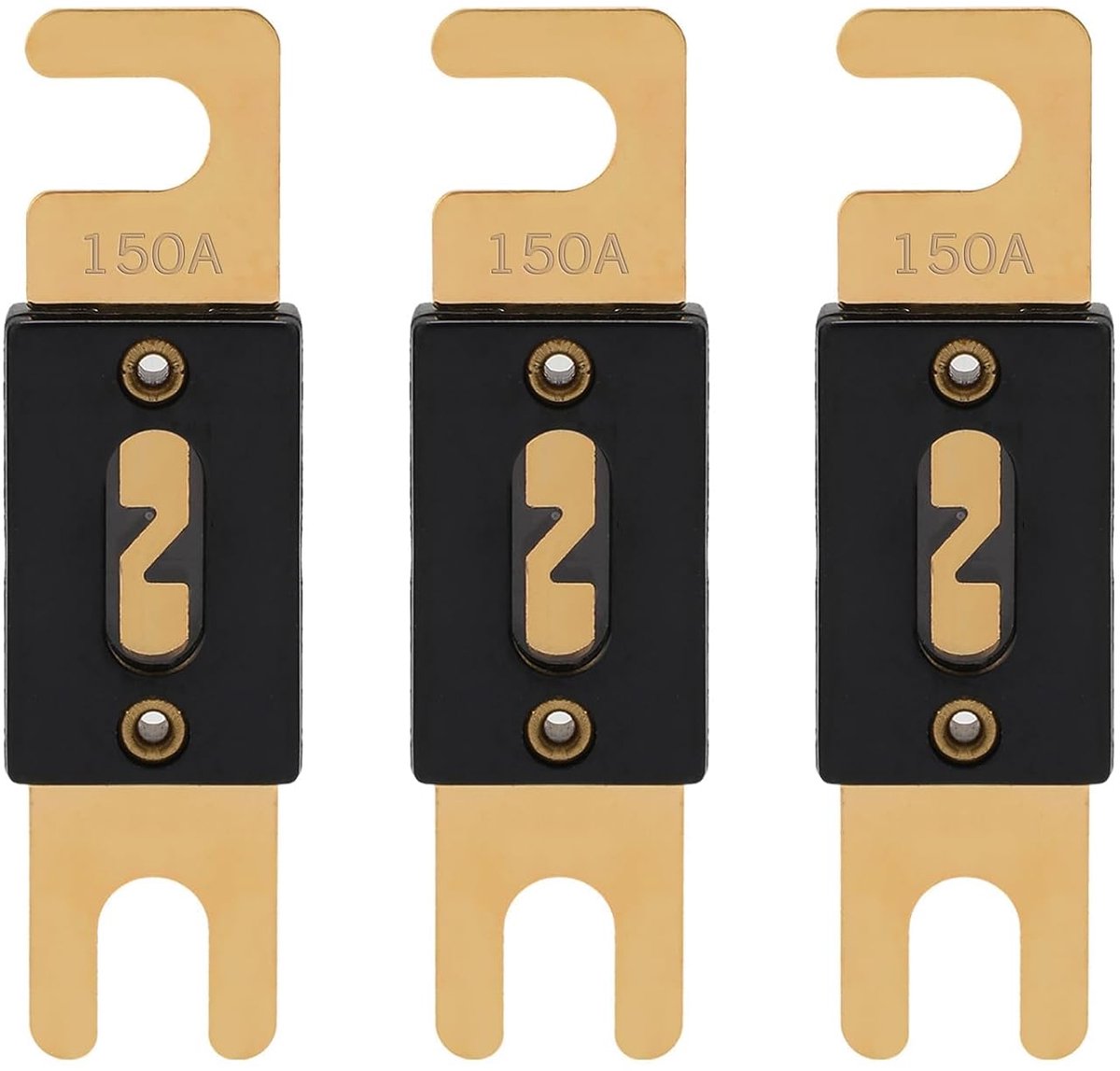 Zekering 150A ANL-150 Blade zekeringen 150 Ampere 32VDC voor autoradio-videosystemen Zekeringen (pakket van 3)