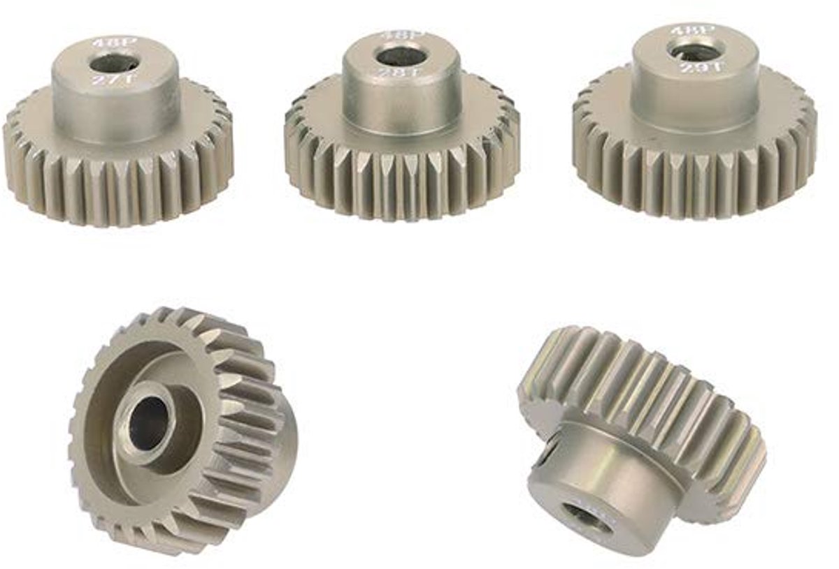 5 STKS 48DP 26 T 27 28 T 29 T 30 Pinion Motor Gear Combo Set voor 1/10 Rc Auto Geborsteld Borstelloze Motor