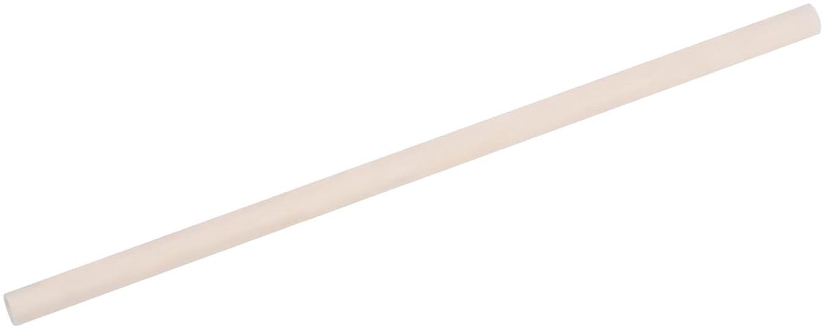 Keramische beschermbuis voor thermokachel, 5 x 8 x 200 mm, keramische beschermkap voor thermokachel, beige, met een gat
