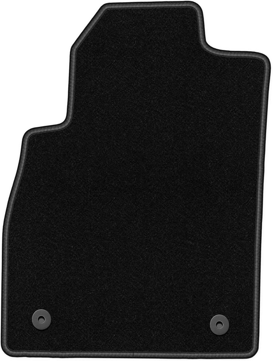 Velours bestuurdersmat compatibel met Chevrolet Cruze hatchback, sedan, stationwagen 2008-2016 - 1 stuk, zwart