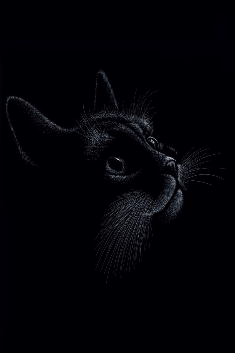 Black Cat / Medium Size Notebook with Lined Interior, Page Number and Daily Entry Ideal for Organization, Taking Notes, Journal, Diary, Daily Planner