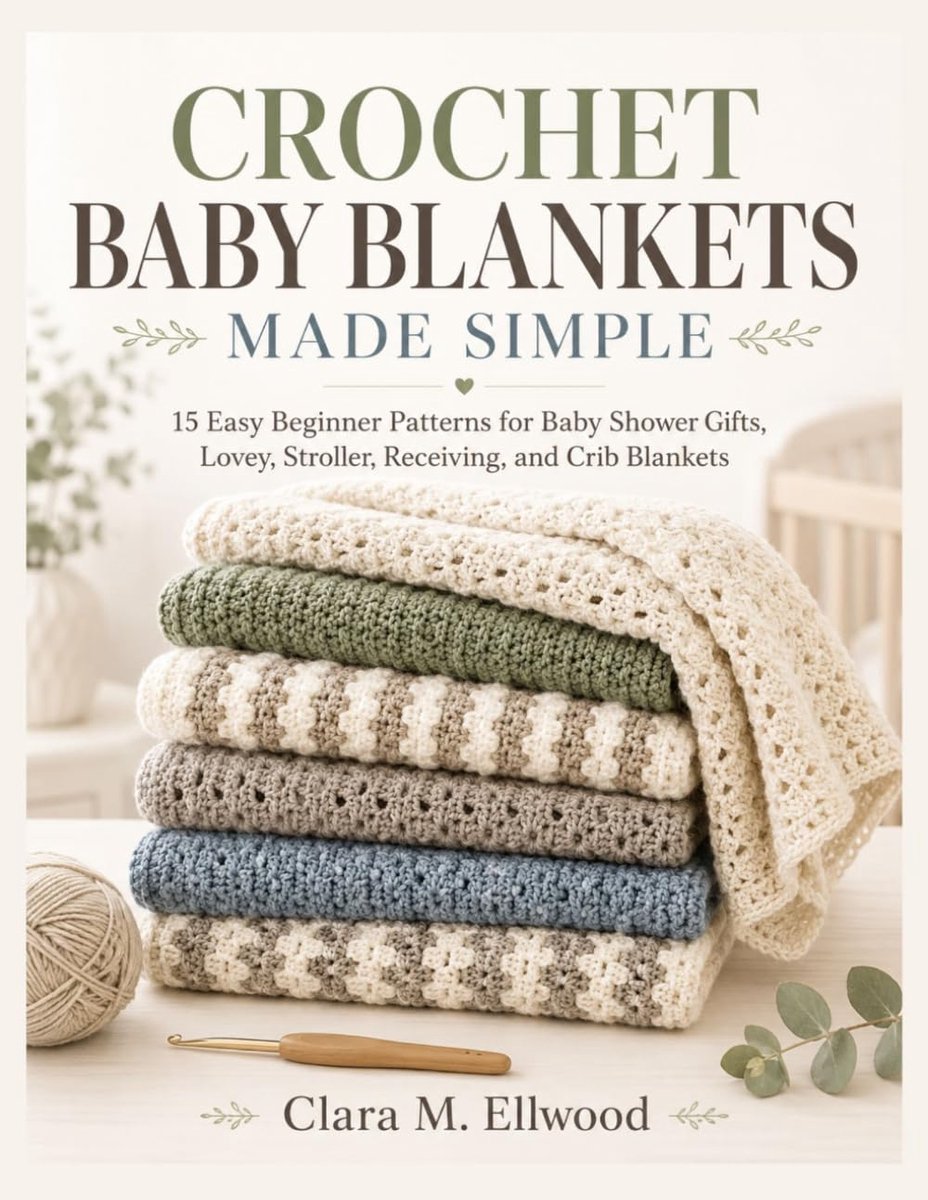 SIMPLE: 15 Easy Beginner Patterns for Baby Shower Gifts, Lovey, Stroller, Receiving, and Crib Blankets