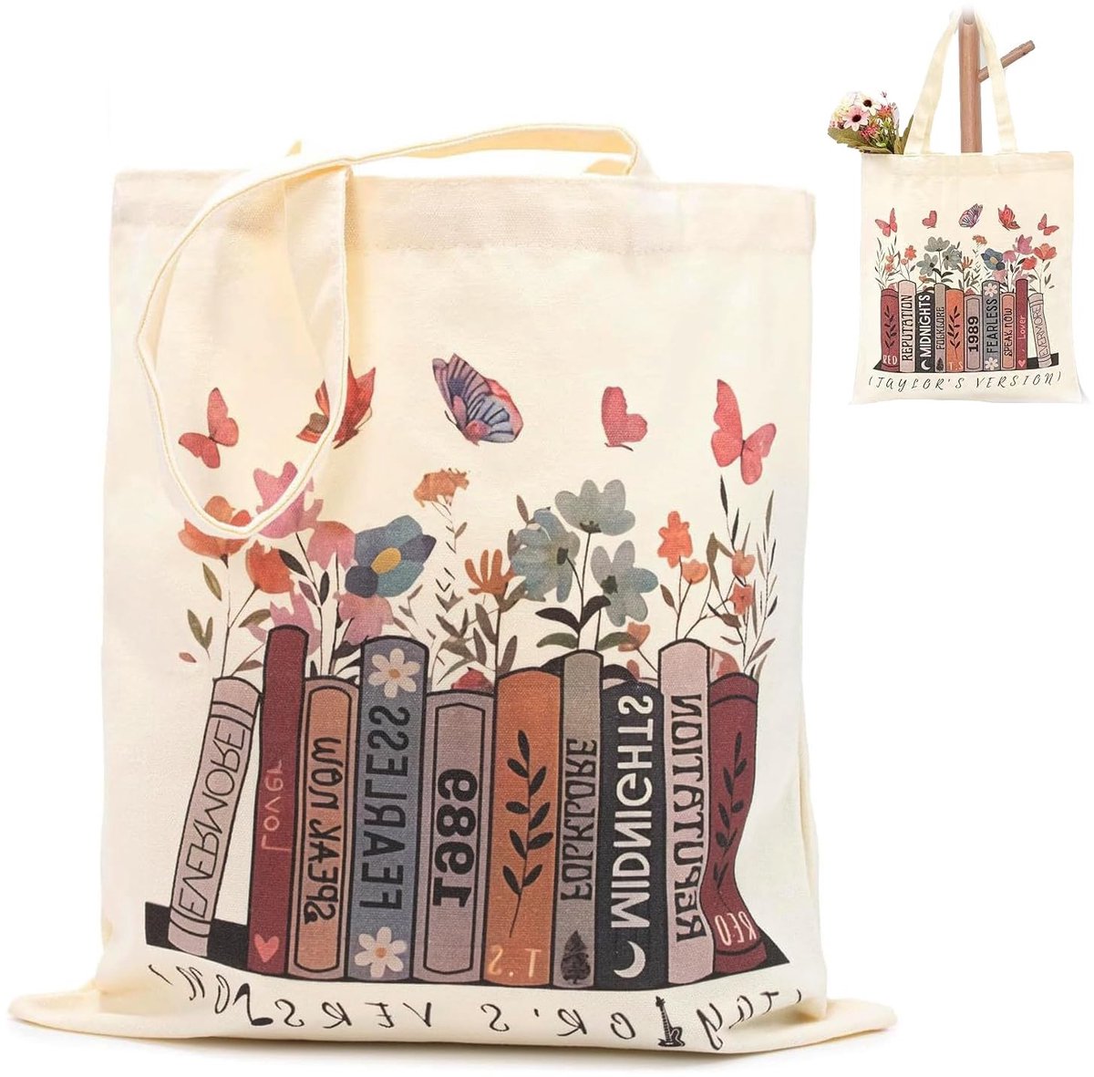 Omgoods - Duurzame Katoenen Tote Bag voor Vrouwen met Print 35 x 40 cm