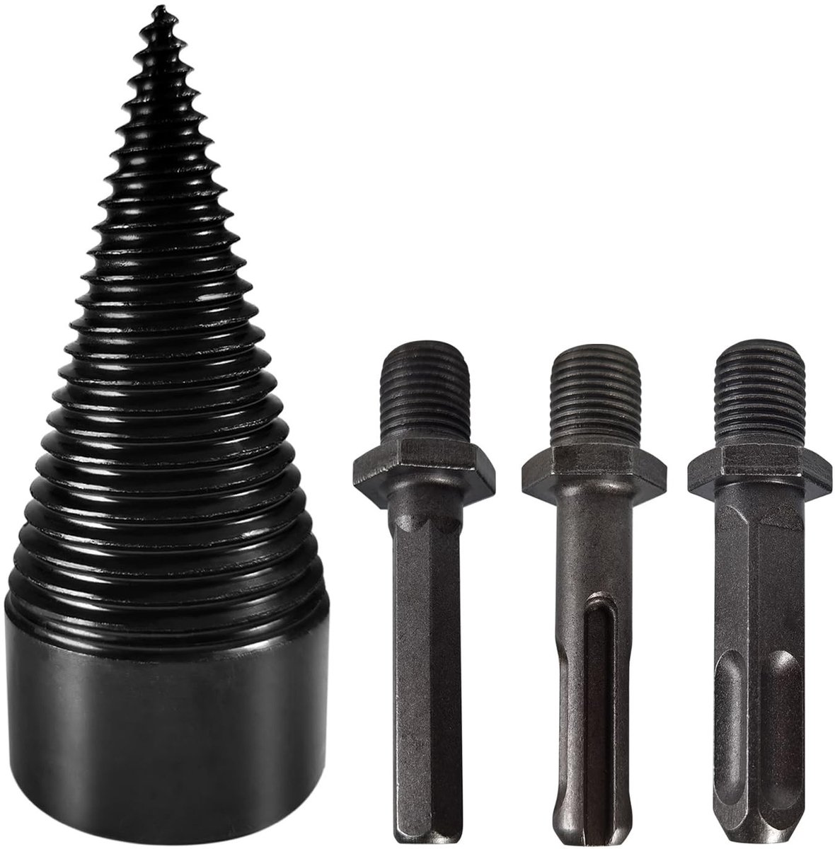 Omgoods - Houtsplitser Schroefkegel, 42mm met 3 Boorhandgrepen
