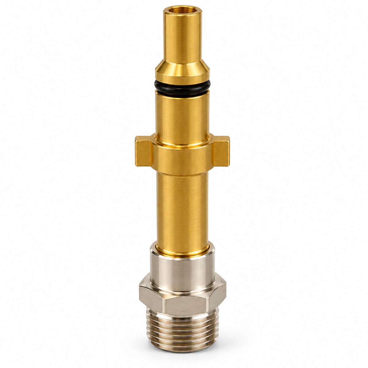 Rosfix Adapter Vervanging - M22 Buiten Draad - Messing+Staal, Snelmontage - Geschikt voor Nilfisk, Huter