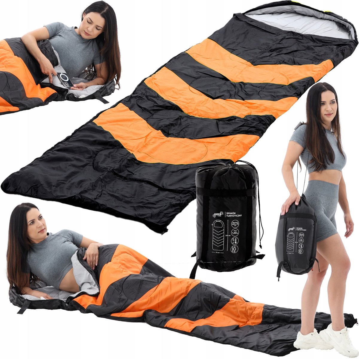 Luxe Mummie Slaapzak 220cm Lichtgewicht & Warm met Kap