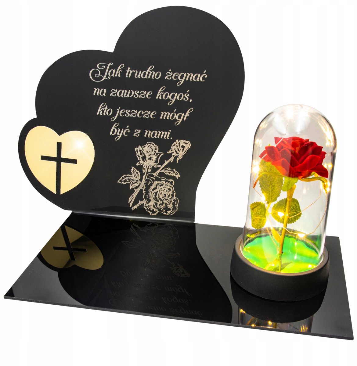 Grafische LED Graf Lantaarn met Acryl Voet - Merkloos