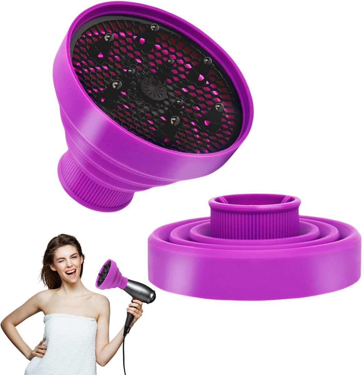 SolidKeus - Vouwbare Curly Hair Diffuser van Silicone