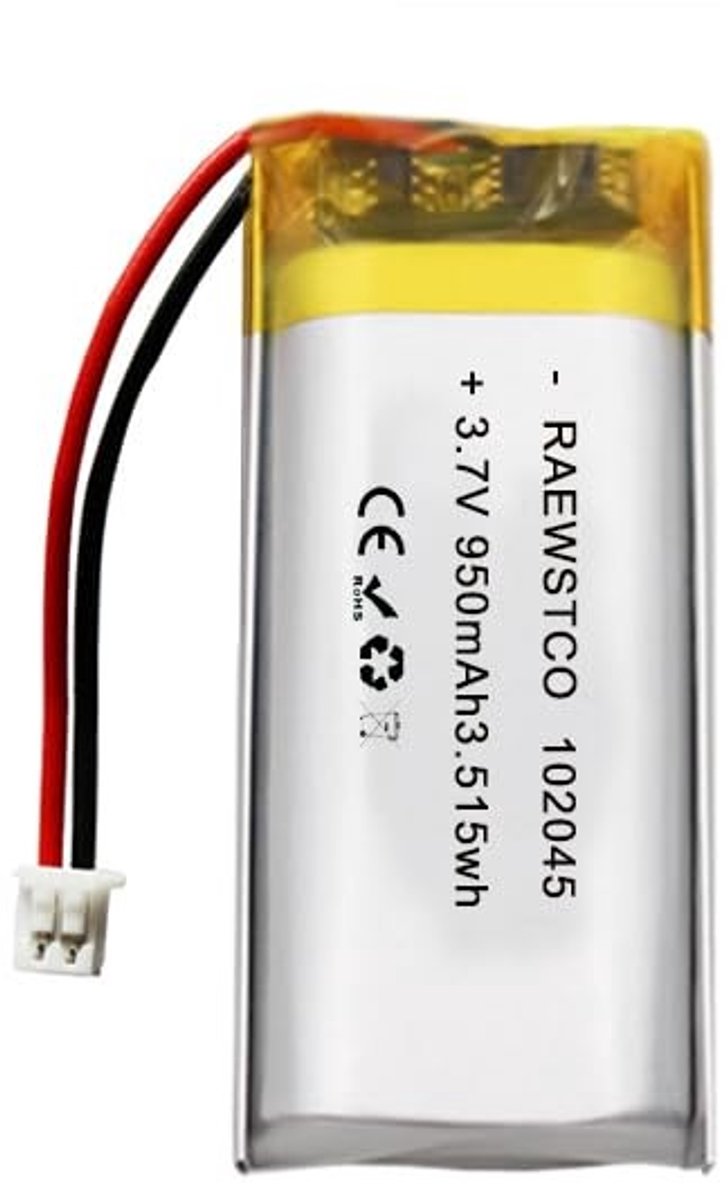 SolidKeus - 3.7V 950 mAh Lithium Batterij voor Schoonheidsapparaten