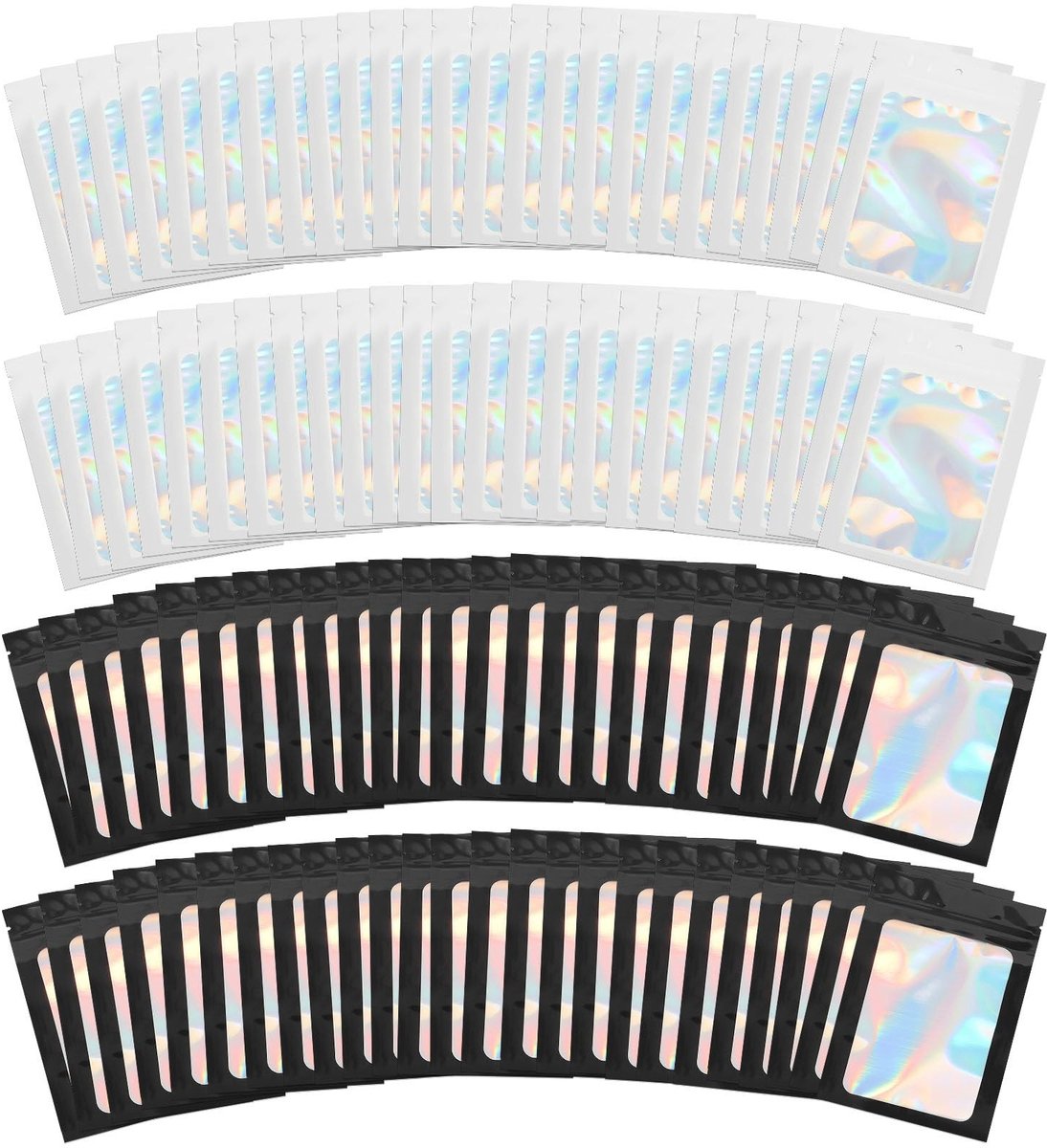 SolidKeus - Set van 100 Herbruikbare Ziplock Tassen 7x10 cm voor Sieraden en Kleine Voorwerpen