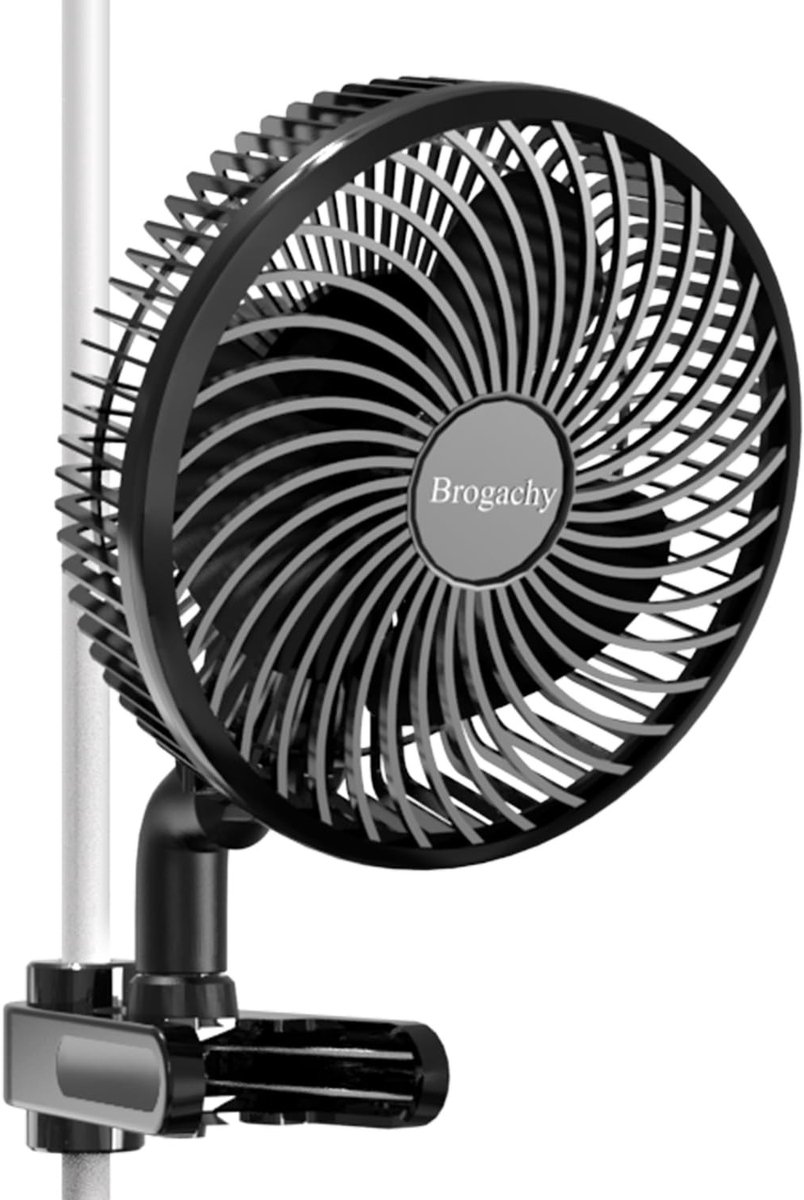 SolidKeus - 10W Grow Fan met Automatische Oscillatie en 10 Snelheden