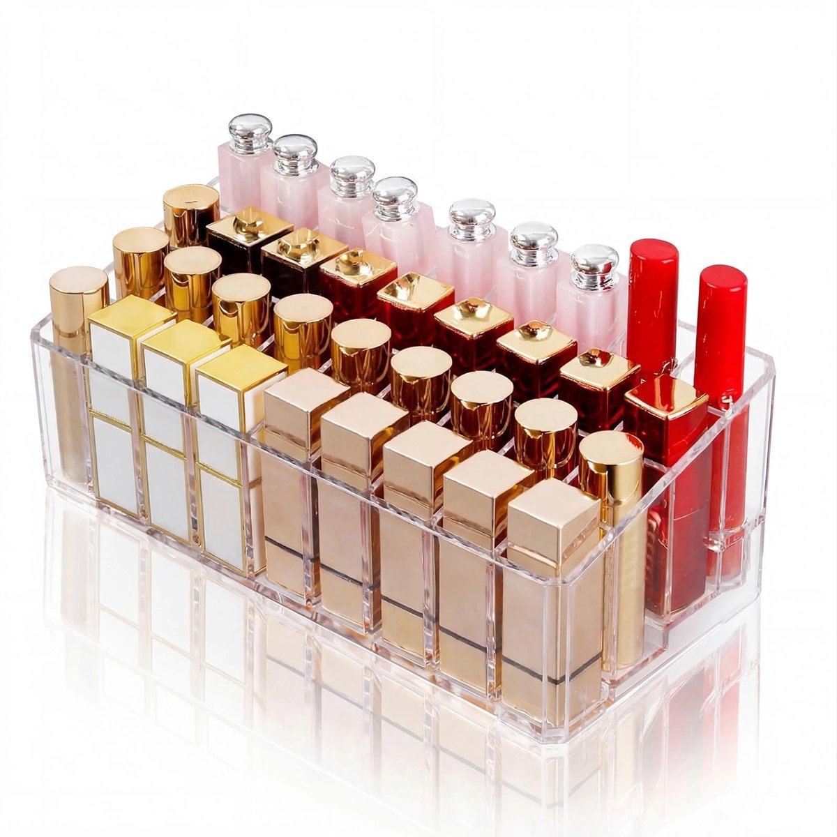 SolidKeus - 36 Compartiments Acryl Lipstick Organizer voor Cosmetica