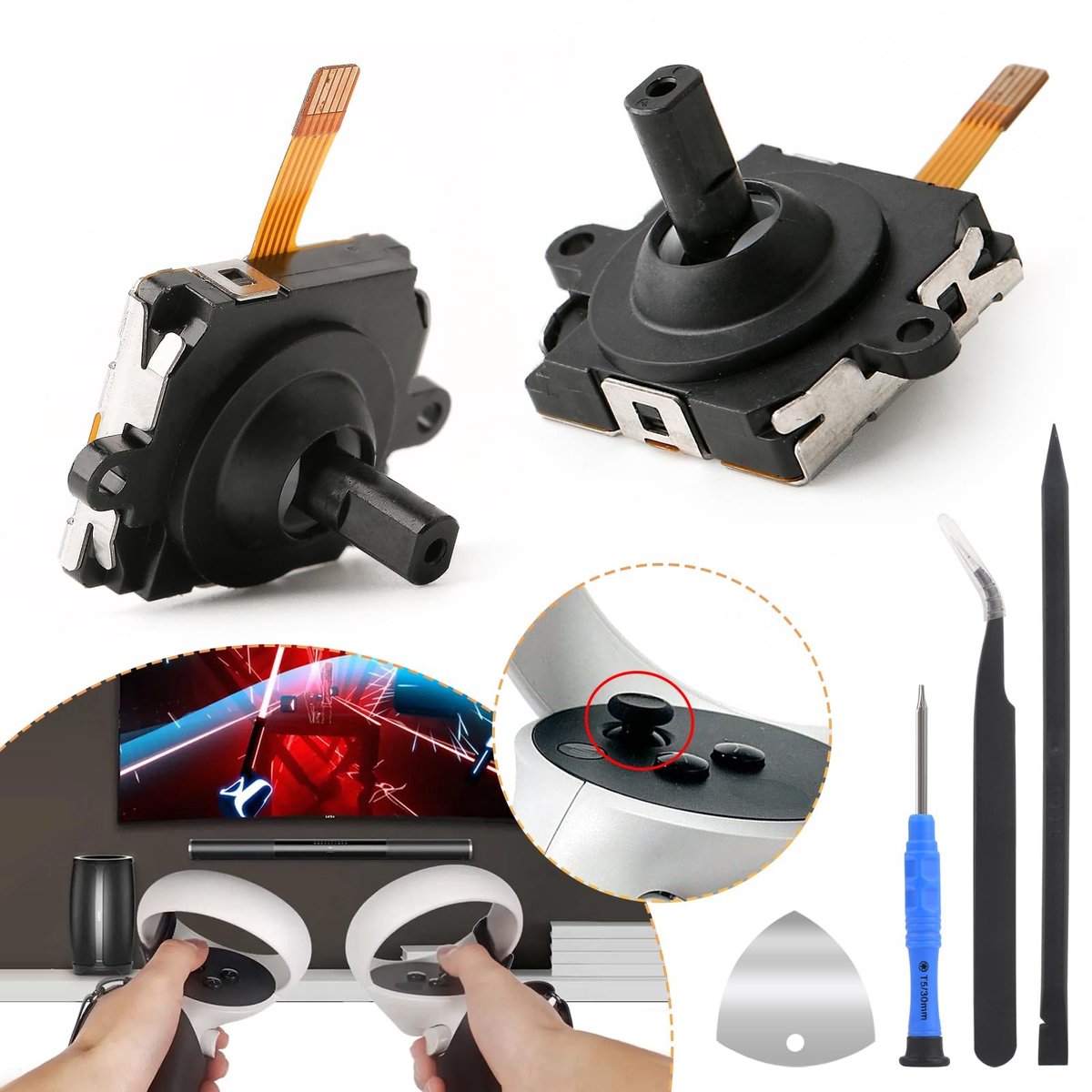 SolidKeus - Set van 2 Analoge 3D Joysticks voor Oculus Quest 2
