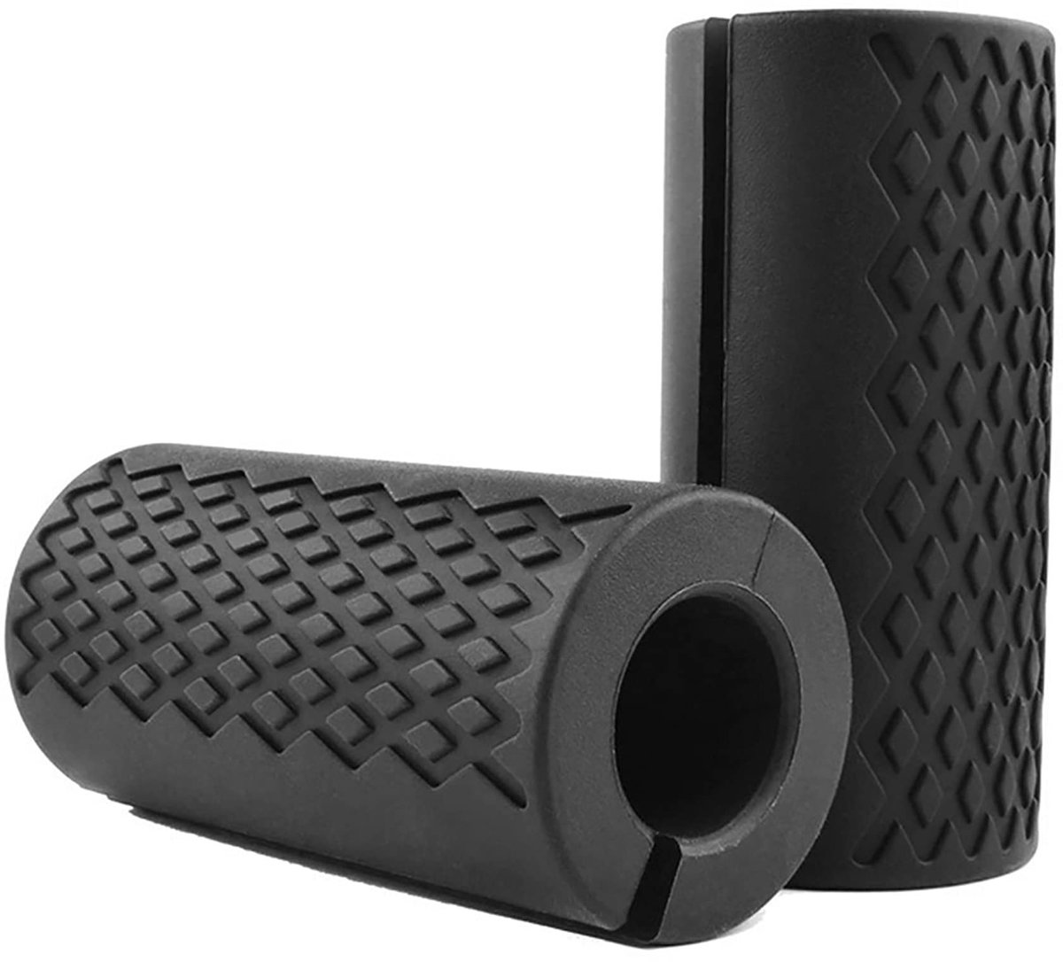 SolidKeus - Silicone Barbell Grips voor Gewichtheffen, Set van 2