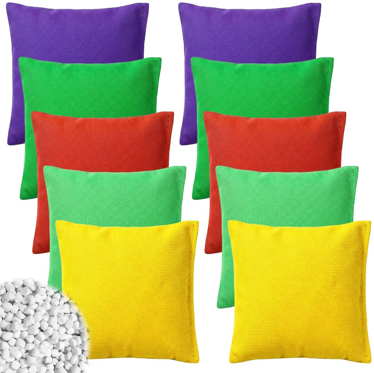 SolidKeus - Set van 10 Cornhole Werpzakken (10 x 10 cm)