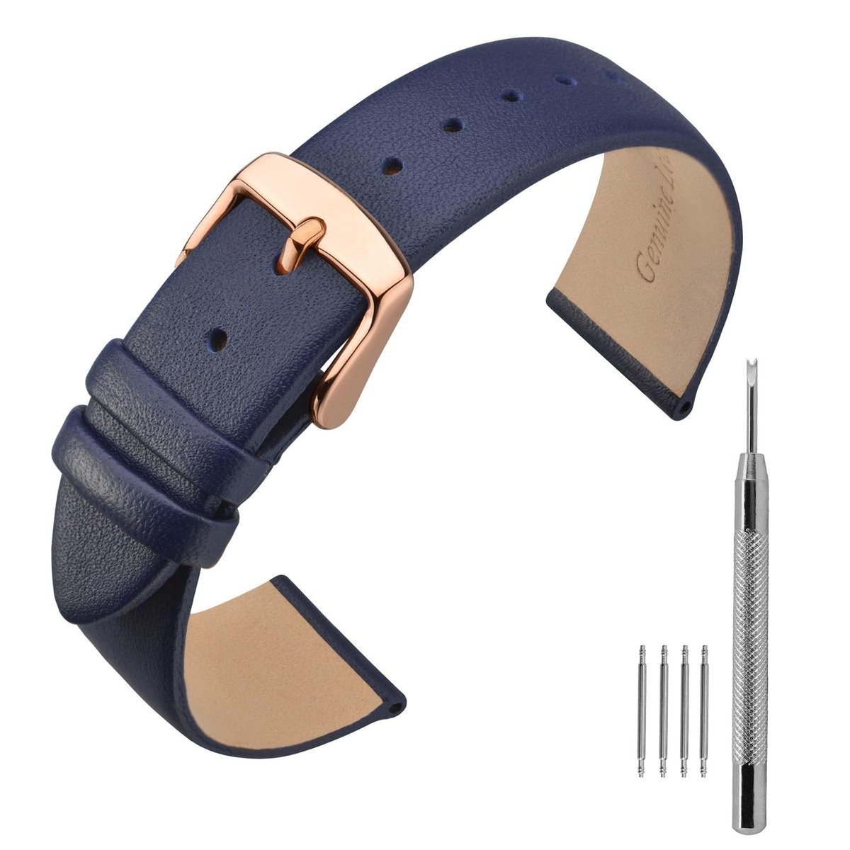SolidKeus - Leren Horlogeband voor Slimme en Traditionele Horloges